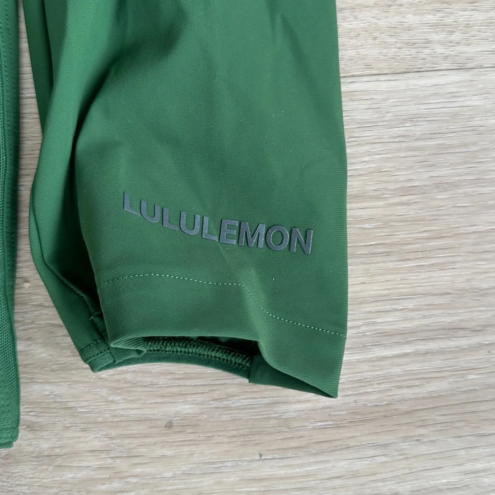 Lululemon Pace Breaker Jacket Forest Green Hooded Jacket - Performance Zip-Up - Picture 8 of 12